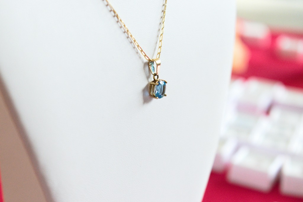 Timeless blue stone necklace